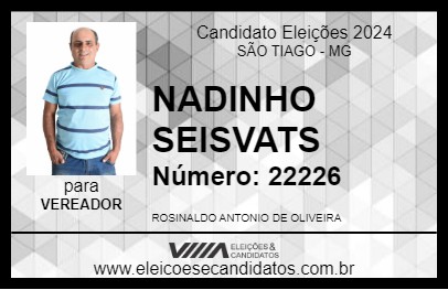 Candidato NADINHO SEISVATS 2024 - SÃO TIAGO - Eleições