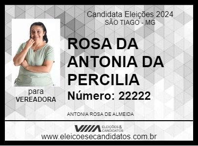 Candidato ROSA DA ANTONIA DA PERCILIA 2024 - SÃO TIAGO - Eleições