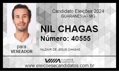 Candidato NIL CHAGAS  2024 - GUARANÉSIA - Eleições