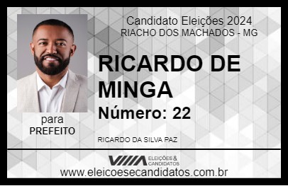 Candidato RICARDO DE MINGA 2024 - RIACHO DOS MACHADOS - Eleições