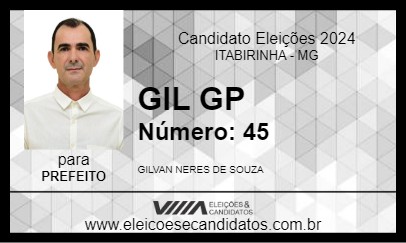 Candidato GIL GP 2024 - ITABIRINHA - Eleições