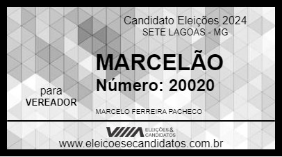 Candidato MARCELÃO 2024 - SETE LAGOAS - Eleições