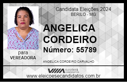 Candidato ANGELICA  CORDEIRO 2024 - BERILO - Eleições