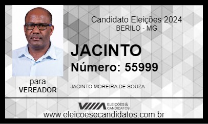 Candidato JACINTO 2024 - BERILO - Eleições