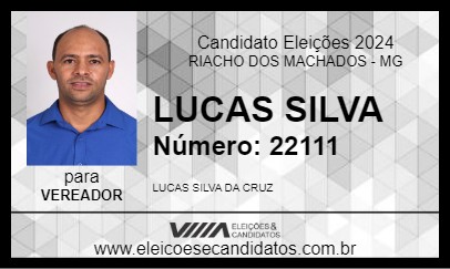 Candidato LUCAS SILVA 2024 - RIACHO DOS MACHADOS - Eleições