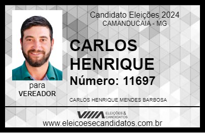 Candidato CARLOS HENRIQUE 2024 - CAMANDUCAIA - Eleições