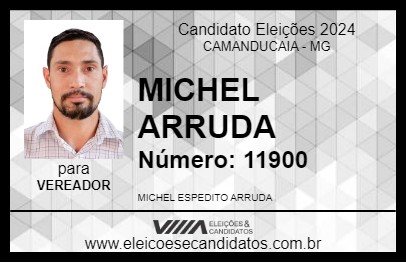 Candidato MICHEL ARRUDA 2024 - CAMANDUCAIA - Eleições