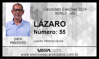 Candidato LÁZARO 2024 - BERILO - Eleições