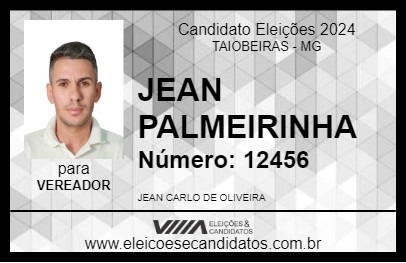 Candidato JEAN PALMEIRINHA 2024 - TAIOBEIRAS - Eleições