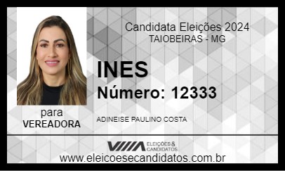 Candidato INES 2024 - TAIOBEIRAS - Eleições