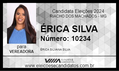 Candidato ÉRICA SILVA 2024 - RIACHO DOS MACHADOS - Eleições