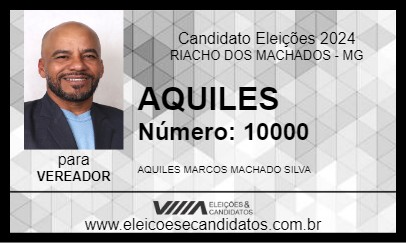 Candidato AQUILES 2024 - RIACHO DOS MACHADOS - Eleições