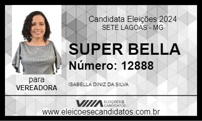 Candidato SUPER BELLA 2024 - SETE LAGOAS - Eleições