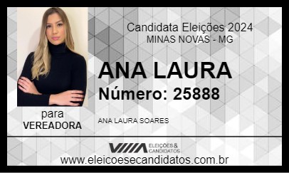 Candidato ANA LAURA 2024 - MINAS NOVAS - Eleições