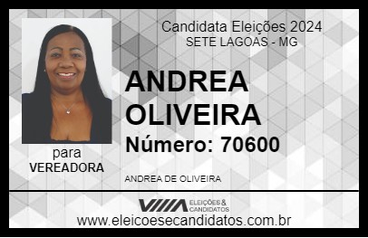 Candidato ANDREA OLIVEIRA 2024 - SETE LAGOAS - Eleições