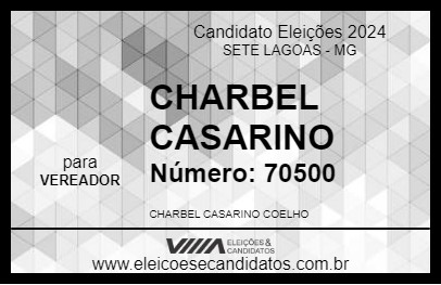 Candidato CHARBEL CASARINO 2024 - SETE LAGOAS - Eleições