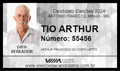 Candidato TIO ARTHUR 2024 - ANTÔNIO PRADO DE MINAS - Eleições