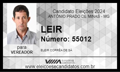 Candidato LEIR 2024 - ANTÔNIO PRADO DE MINAS - Eleições