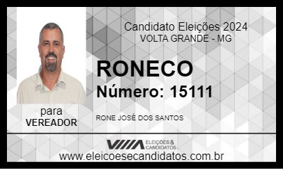 Candidato RONECO 2024 - VOLTA GRANDE - Eleições