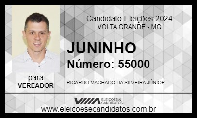 Candidato JUNINHO 2024 - VOLTA GRANDE - Eleições