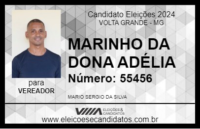 Candidato MARINHO DA DONA ADÉLIA 2024 - VOLTA GRANDE - Eleições