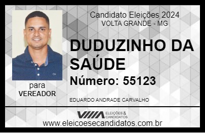 Candidato DUDUZINHO DA SAÚDE 2024 - VOLTA GRANDE - Eleições