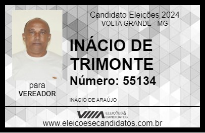 Candidato INÁCIO DE TRIMONTE 2024 - VOLTA GRANDE - Eleições