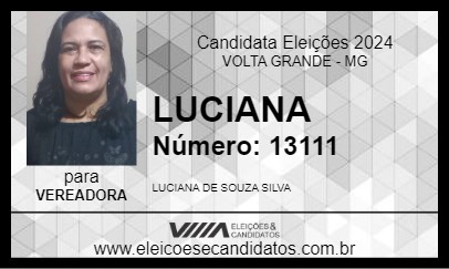 Candidato LUCIANA 2024 - VOLTA GRANDE - Eleições