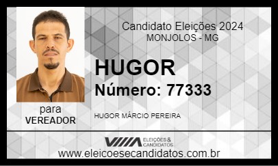 Candidato HUGOR 2024 - MONJOLOS - Eleições