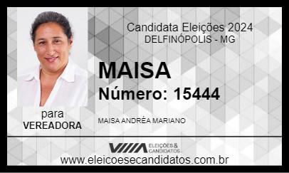 Candidato MAISA 2024 - DELFINÓPOLIS - Eleições