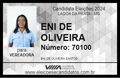 Candidato ENI DE OLIVEIRA 2024 - LAGOA DA PRATA - Eleições