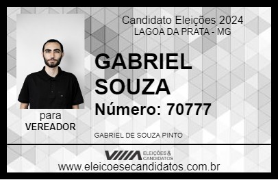 Candidato GABRIEL SOUZA 2024 - LAGOA DA PRATA - Eleições