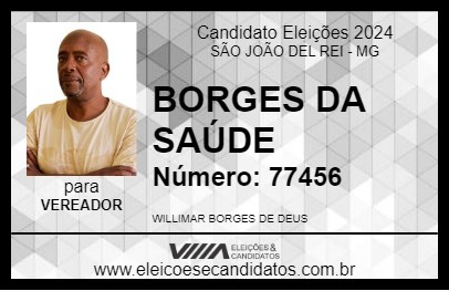 Candidato BORGES DA SAÚDE 2024 - SÃO JOÃO DEL REI - Eleições