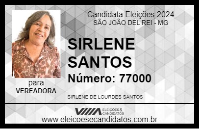 Candidato SIRLENE SANTOS 2024 - SÃO JOÃO DEL REI - Eleições