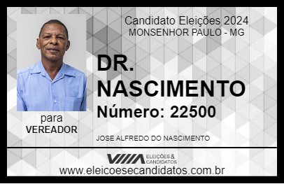 Candidato DR. NASCIMENTO 2024 - MONSENHOR PAULO - Eleições