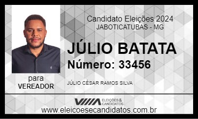 Candidato JÚLIO BATATA 2024 - JABOTICATUBAS - Eleições