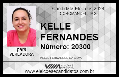 Candidato KELLE FERNANDES 2024 - COROMANDEL - Eleições