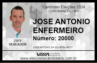 Candidato JOSE ANTONIO ENFERMEIRO 2024 - COROMANDEL - Eleições