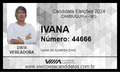 Candidato IVANA 2024 - CAMBUQUIRA - Eleições