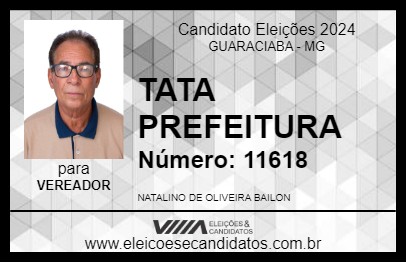 Candidato TATA MOTORISTA 2024 - GUARACIABA - Eleições