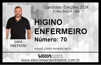 Candidato HIGINO ENFERMEIRO 2024 - FUNILÂNDIA - Eleições