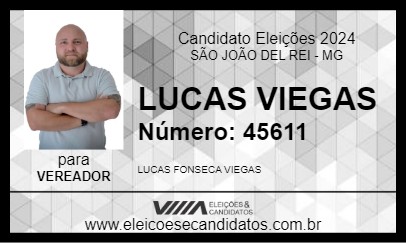 Candidato LUCAS VIEGAS 2024 - SÃO JOÃO DEL REI - Eleições