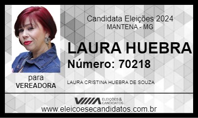 Candidato LAURA HUEBRA 2024 - MANTENA - Eleições