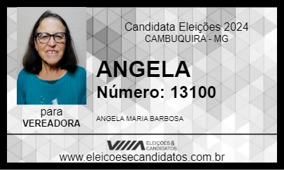 Candidato ANGELA 2024 - CAMBUQUIRA - Eleições