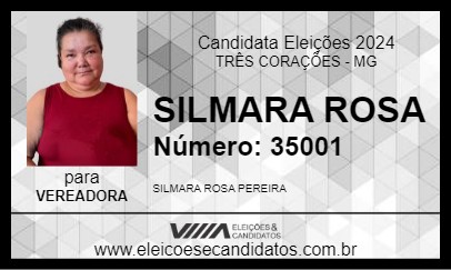 Candidato SILMARA ROSA 2024 - TRÊS CORAÇÕES - Eleições