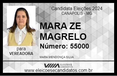 Candidato MARA ZE MAGRELO 2024 - CANÁPOLIS - Eleições