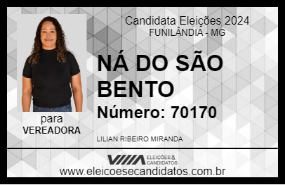 Candidato NÁ DO SÃO BENTO 2024 - FUNILÂNDIA - Eleições