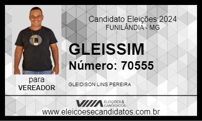 Candidato GLEISSIM 2024 - FUNILÂNDIA - Eleições