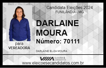 Candidato DARLAINE MOURA 2024 - FUNILÂNDIA - Eleições