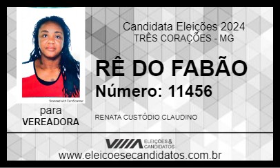 Candidato RÊ DO FABÃO 2024 - TRÊS CORAÇÕES - Eleições